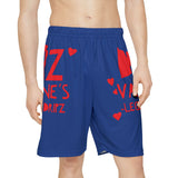 Valentine's Dripz (Dark Blue) Men's Sports Short