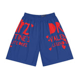Valentine's Dripz (Dark Blue) Men's Sports Short