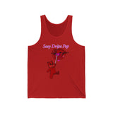 Sexy Dripz Pop (Multi-Colors) Unisex Jersey Tank