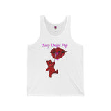 Sexy Dripz Pop (Multi-Colors) Unisex Jersey Tank