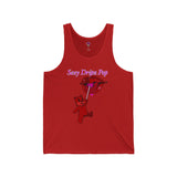 Sexy Dripz Pop (Multi-Colors) Unisex Jersey Tank