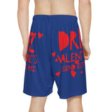 Valentine's Dripz (Dark Blue) Men's Sports Short