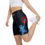 Black 'Sexy Dripz Pop' Workout Shorts