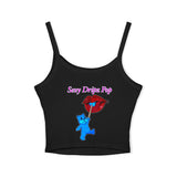 Sexy Dripz Pop (Multi-Colors) Crop Tank Top