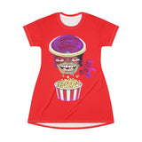 Dripz 🍿 Popcorn (Red) T-Shirt Dress