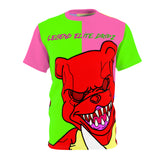 Lime Green & Hot Pink Bear Dripz Zilla Shirt