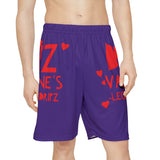 Valentine's Dripz (Purple) Men's Sports Short