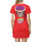 Dripz 🍿 Popcorn (Red) T-Shirt Dress