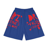 Valentine's Dripz (Dark Blue) Men's Sports Short