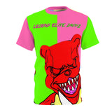 Lime Green & Hot Pink Bear Dripz Zilla Shirt