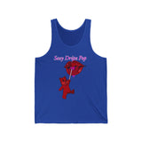 Sexy Dripz Pop (Multi-Colors) Unisex Jersey Tank